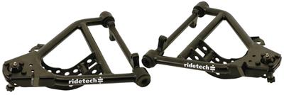 Ridetech Control Arms, StrongArm, Steel, Black Powdercoated, Chevy 1955-57, Passenger Car, Lower - 11012899