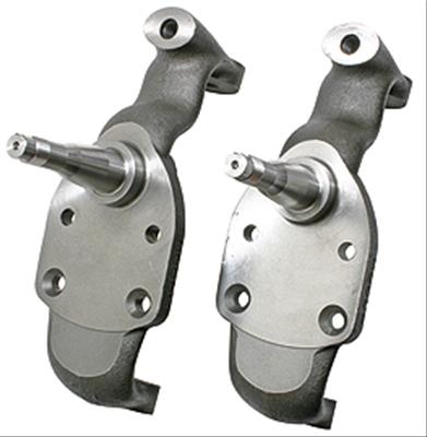 Ridetech Spindles, 2.0 in. Drop, Ductile Iron, Natural Finish, with 4140 Chromoly CNC Machined - 11059300