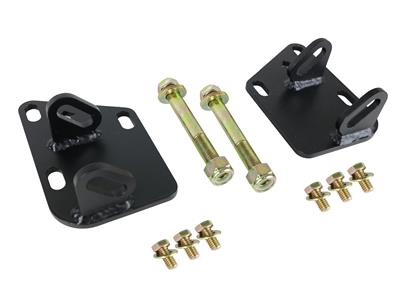 Ridetech Engine Mount Brackets, Steel, Black, LS Engine Swap, RideTech F-body Subframe, Pair - 11169512
