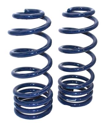 Ridetech Coil Springs, StreetGrip, Dual-Rate, Rear, Blue Powdercoated, Buick, Chevy, Oldsmobile - 11324799