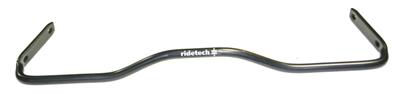 Ridetech Sway Bar, MUSCLEbar, Solid, Steel, Black Powdercoated, Rear, 1 in., Buick, Chevy - 11329102