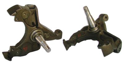 Ridetech Spindles, Drop Spindles, 2.00 in. Drop, Fore Use with 1.25 in. Thick Rotors, Steel - 11379300