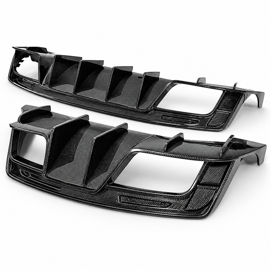 ZL1 Style Dry Carbon Fiber Rear Diffuser for Chevrolet Camaro 6th Gen