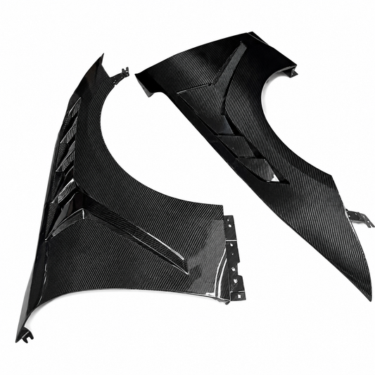 Dry Carbon Fiber Vented Fenders for Ford Mustang S650 GTD