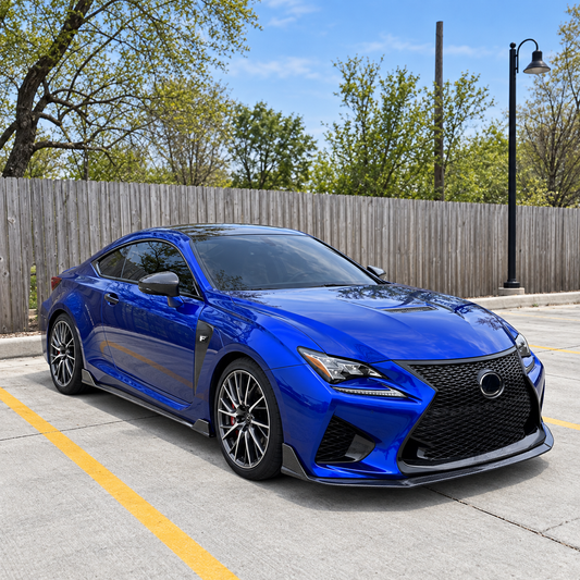 Dry Carbon Fiber Side Skirt Extensions for Lexus RC F