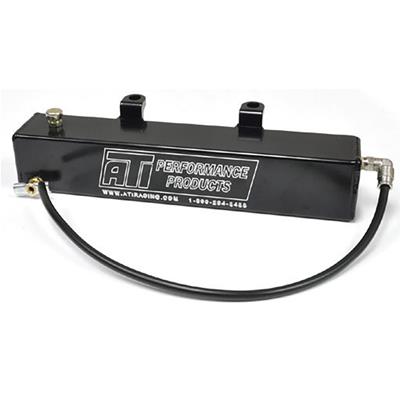 ATI Performance Products Transmission Catch Can, Rectangular, 1 liter Capacity, Aluminum, Black - 707611