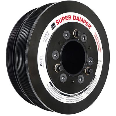 ATI Performance Products Harmonic Balancer, Super Damper, Internal Balance, Steel, Black, Chevy - 917286
