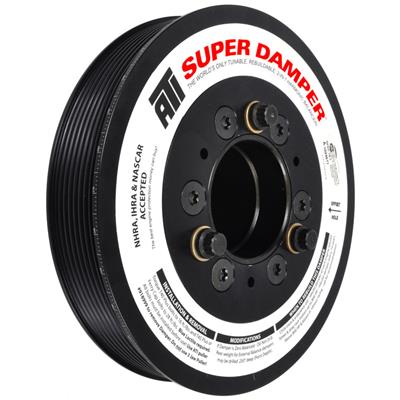 ATI Performance Products Harmonic Balancer, Super Damper Serpentine, Internal Balance, Aluminum - 918453
