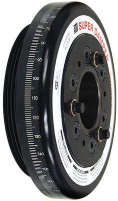 ATI Performance Products Harmonic Balancer, Super Damper, Elastomer, Aluminum, Steel, Internal, SFI - 918456