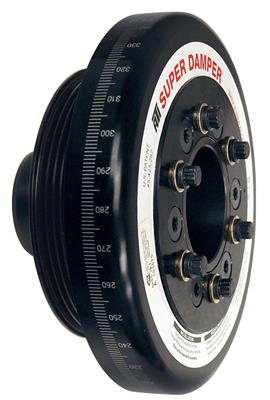 ATI Performance Products Harmonic Balancer, Super Damper, 7.074 in., Internal Balance, Aluminum - 918471