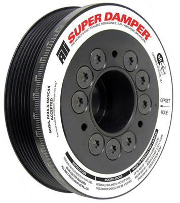 ATI Performance Products Harmonic Balancer, Super Damper Sport, Internal Balance, Aluminum, 4% OD - 918564