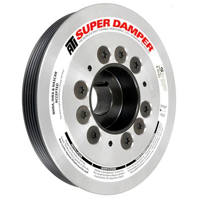 ATI Performance Products Harmonic Balancer, Super Damper, Internal Balance, Aluminum/Steel, Black - 918607