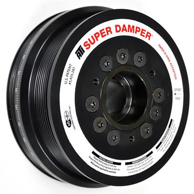 ATI Performance Products Harmonic Balancer, Super Damper, Internal Balance, Aluminum, Black, Chevy - 918620U