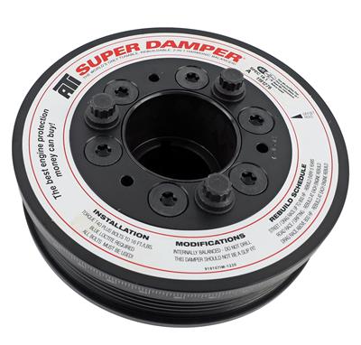 ATI Performance Products Harmonic Balancer, Super Damper, Internal Balance, Aluminum/Steel, Black - 918844