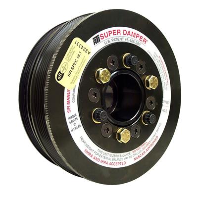 ATI Performance Products Harmonic Balancer, Super Damper, Internal Balance, Steel, Black, Chevy - 918853