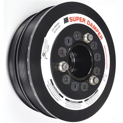 ATI Performance Products Harmonic Balancer, Super Damper, Internal Balance, Aluminum/Steel, Black - 918854