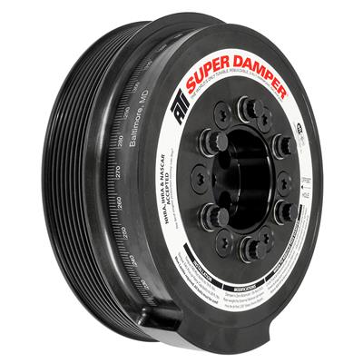 ATI Performance Products Harmonic Balancer, Super Damper, External Balance, Steel, Black, Ford - 918888