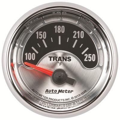 AutoMeter Gauge, American Muscle, Transmission Temperature, 100-250 degrees F, 2 1/16 in., Silver - 1249