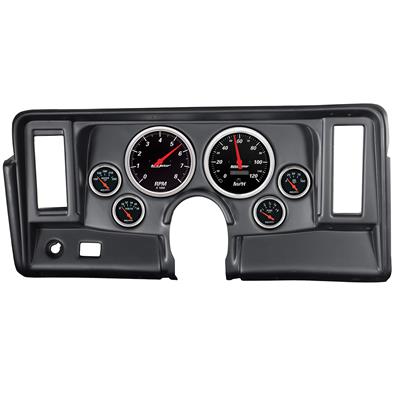 AutoMeter Instrument Cluster, Designer Black Series, Tachometer, Speedometer, Fuel Level, Oil - 7024DB