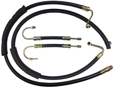 Auto Pro USA, INC Power Steering Hoses and Lines, Steel/Rubber, Black, Chevrolet, Kit - PSHKIT5