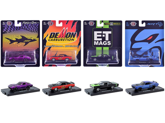 "Auto-Drivers" Set of 4 pieces in Blister Packs Release 128 Limited Edition to 9600 pieces Worldwide 1/64 Diecast Model Cars by M2 Machines free shipping USA