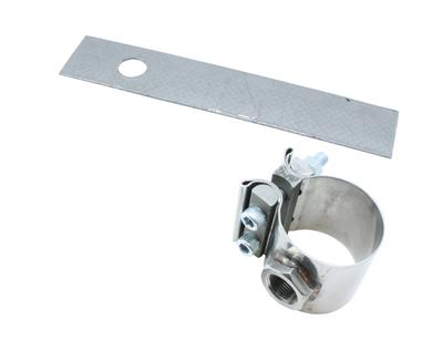 AEM Electronics Oxygen Sensor Mount, No-Weld, Band Clamp, 304 Stainless Steel, Natural, 2.00 in. - 302355200