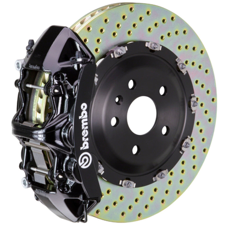 Brembo 25+ BMW X3 30 xDrive (G45) Front GT BBK 6 Piston Cast 380x34 2pc Rotor Drilled - Black 1N1.9093A1