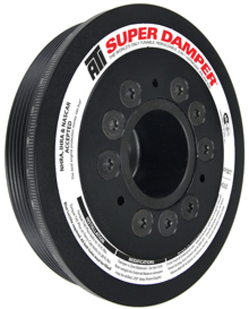 FR SPORT ATI Damper - 6.78in - Alum - 6 Grv - Mitsubishi Evo 8 - 4G63 - w/Integra Lower Cam Drive...