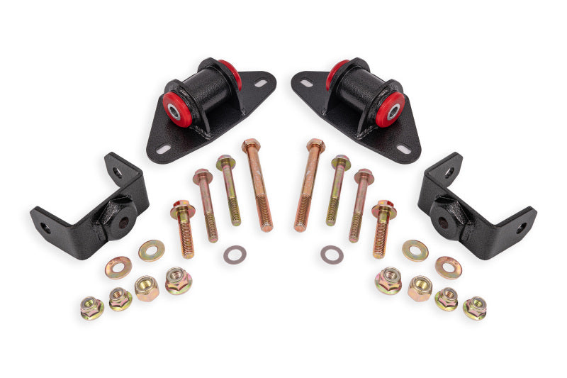 BMR Suspension 14-19 Chevrolet Corvette Motor Mount Kit - Black Hammertone MM570H