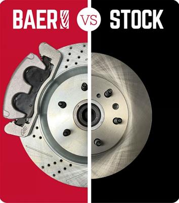Baer Disc Brake Systems Brake Rotor, Big Claw, Cross-Drilled, Slotted, Iron, Zinc Plated, Front - 2261030