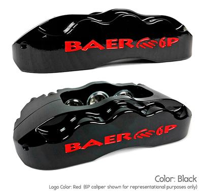 Baer Disc Brake Systems Disc Brake Kit, SS4, Front, Cross-drilled/Slotted Rotors, 4-piston Black - 4301526B