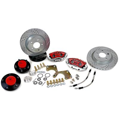 Baer Disc Brake Systems Disc Brakes, Front, Classic Series, Cross-Drilled, Slotted Rotors, 2-Piston - 4261609R