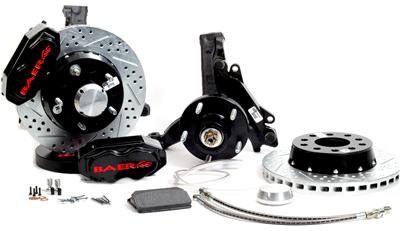 Baer Disc Brake Systems Disc Brakes, SS4+ System, Front, Cross-drilled/Slotted Rotors, 4-piston - 4301461B