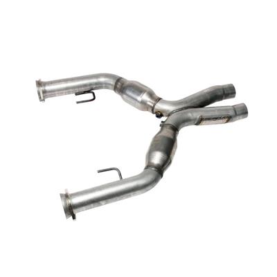 BBK Performance Crossover Pipe, X-Pipe with Converters, Steel, Aluminized, 2.75 in. Diameter, Ford - 1637