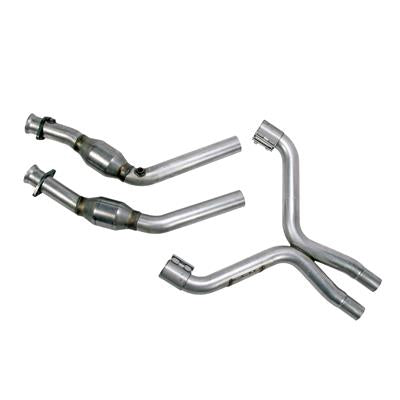 BBK Performance X-Pipe, Exhaust, Mild Steel, Aluminized, 2.50 in. Diameter, Catalytic Converters - 1814