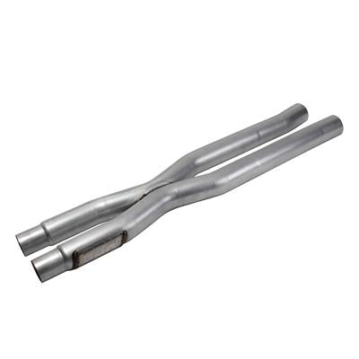 BBK Performance X-Pipe, Resonator Delete, Mild Steel, Natural, 2.50 in. Diameter, 37.00 in. Length - 1818