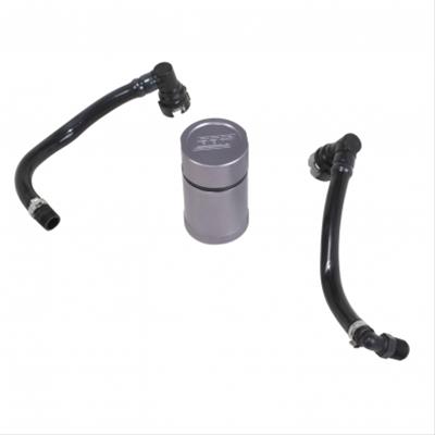 BBK Performance Oil Separator, Direct Fit, Billet Aluminum, Clear Anodized, Includes Hoses and - 1921