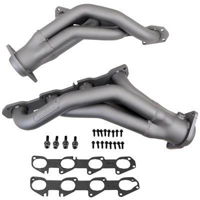 BBK Performance Headers, Tuned, Shorty, Steel, Titanium Ceramic, Chrysler, Dodge, 6.4L, Pair - 4019