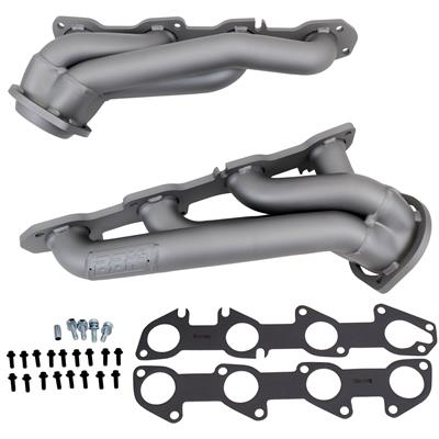 BBK Performance Headers, Shorty, Steel, Titanium Ceramic, Chrysler, Dodge, Hemi, Pair - 4028