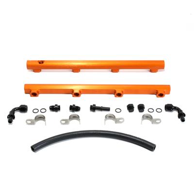 BBK Performance Fuel Rails, Aluminum, Orange Anodized, Dodge, 5.7L, 6.1L, Kit - 5019