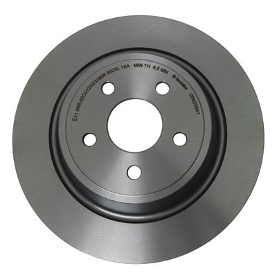 Brembo Brake Rotor, Prime UV Coated, Solid Surface, 12.44 in. O.D., Iron, UV-coated, Rear, Ford - 08N25841