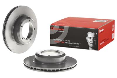Brembo Brake Rotor, Brembo, Vented, Solid Surface, 11.73 in. Diameter, Iron, UV-Coated, Land Rover - 09548811