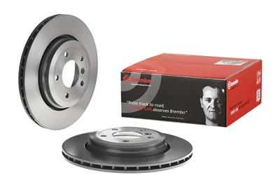 Brembo Brake Rotor, Brembo, Vented, Solid Surface, 12.6 in. Diameter, Iron, UV-Coated, BMW, Each - 09959011