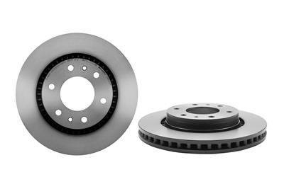 Brembo Brake Rotor, Brembo, Vented, Solid Surface, 11.89 in. Diameter, Iron, UV-Coated, Buick, Each - 09B56311