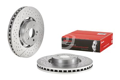 Brembo Brake Rotors, Premium UV Coated, Solid Surface, Iron, UV-coated, 14.17 in. O.D., Front - 09A94533