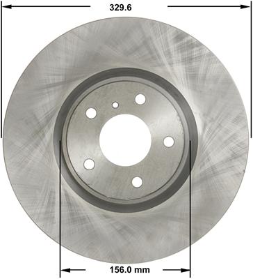 Bendix Brakes Global Brake Rotors - PRT5815