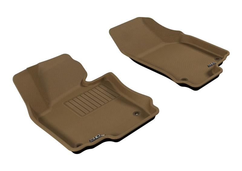 3D MAXpider 2005-2010 Volkswagen Jetta/Golf Kagu 1st Row Floormat - Tan L1VW00811502