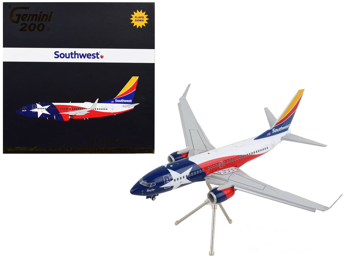 Rapid Vehicles Boeing 737-700 Commercial Aircraft with Flaps Down "Southwest Airlines - Lone Star...