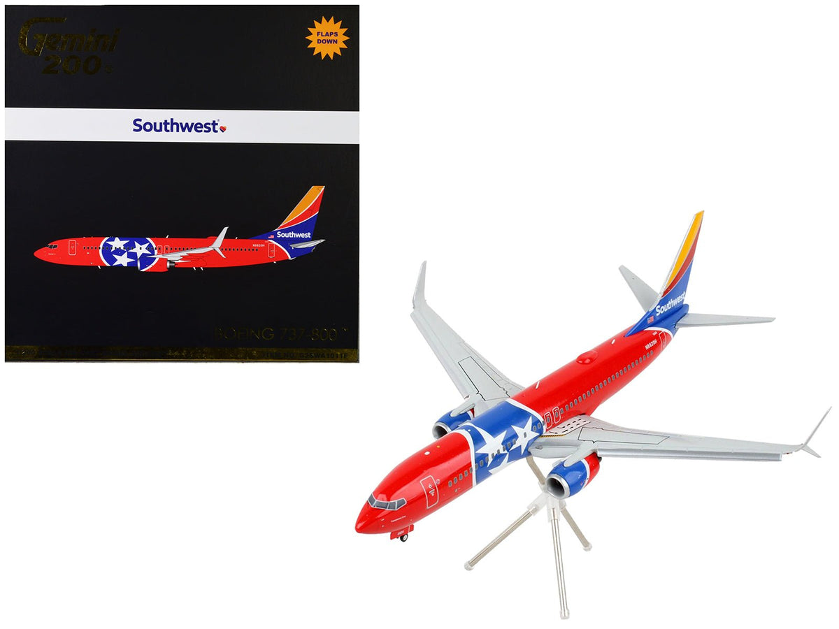 Rapid Vehicles Boeing 737-800 Commercial Aircraft with Flaps Down "Southwest Airlines - Tennessee...