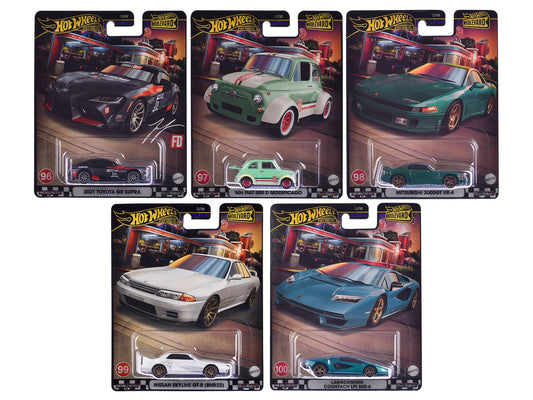 "Boulevard 96-100" 5 piece Set "Premium" 2024 Series Diecast Model Cars by Hot Wheels free shipping USA